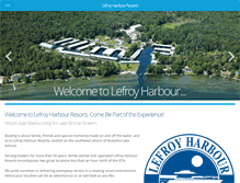 Tablet Screenshot of lefroyharbour.com